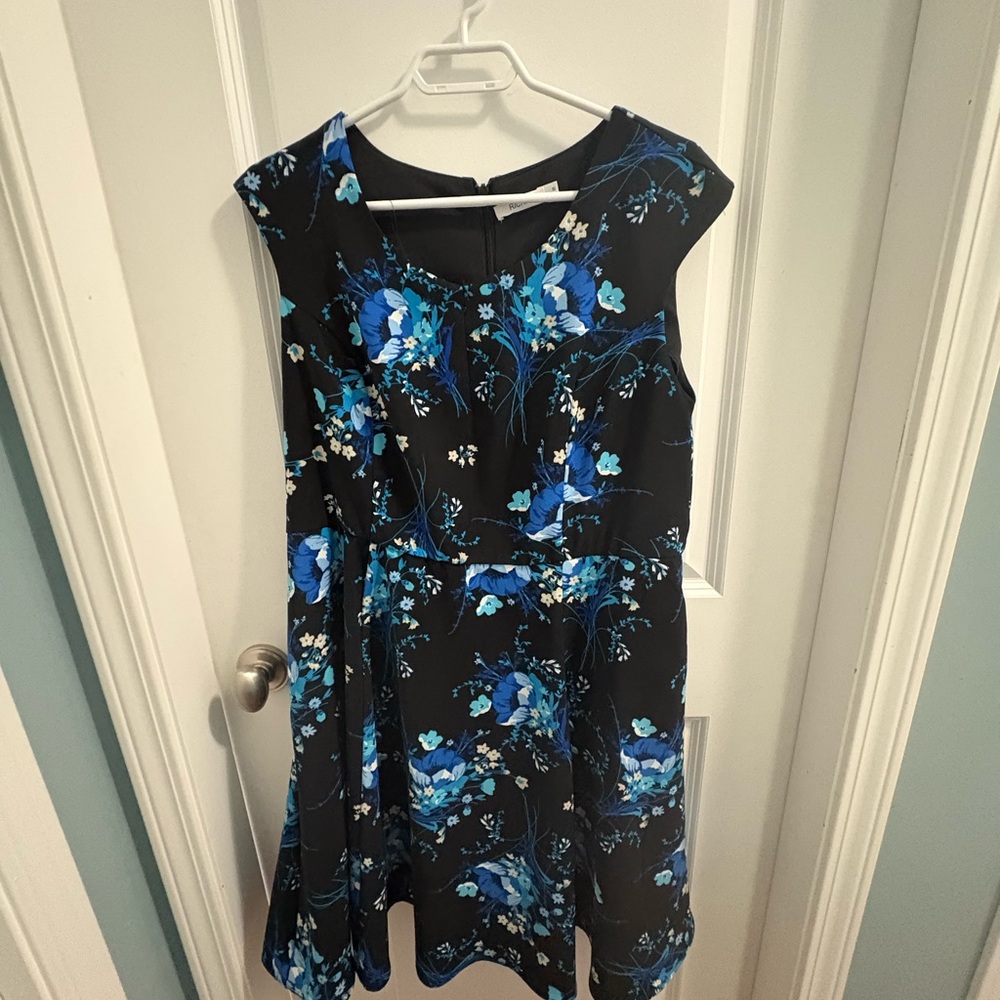 Ricki's Black Dress with Blue Accents